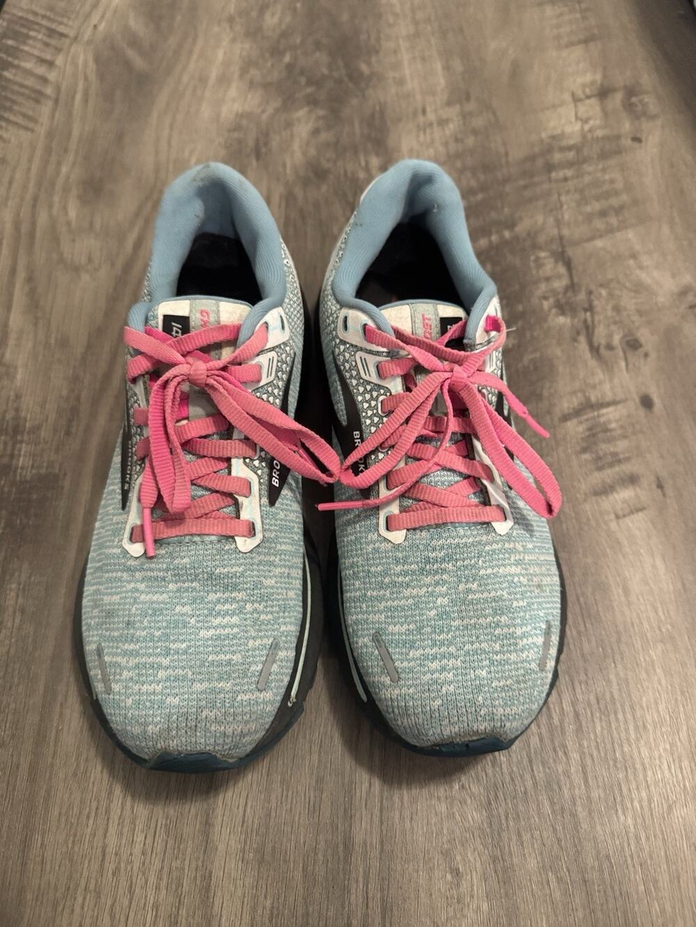 Brooks Ghost 14 Women’s Running Shoes Blue Pink Size 9 Medium (B)